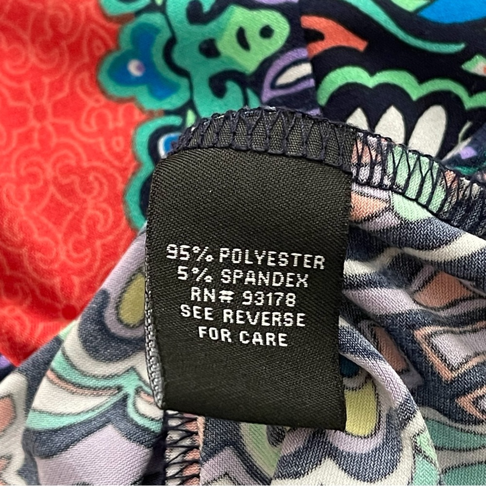 Premise Dress PL Shift Sleeveless Kaleidoscope Print Tie Belt - Picture 14 of 15